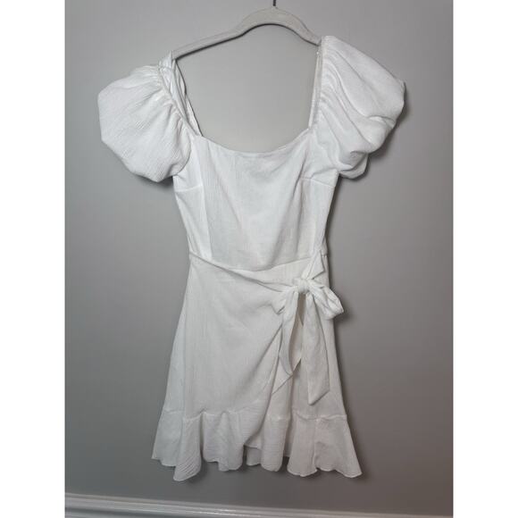 Trixxi Clothing Women Fit & Flare Short Dress Short Sleeve Ruffle Solid K803 NWT - Picture 13 of 15